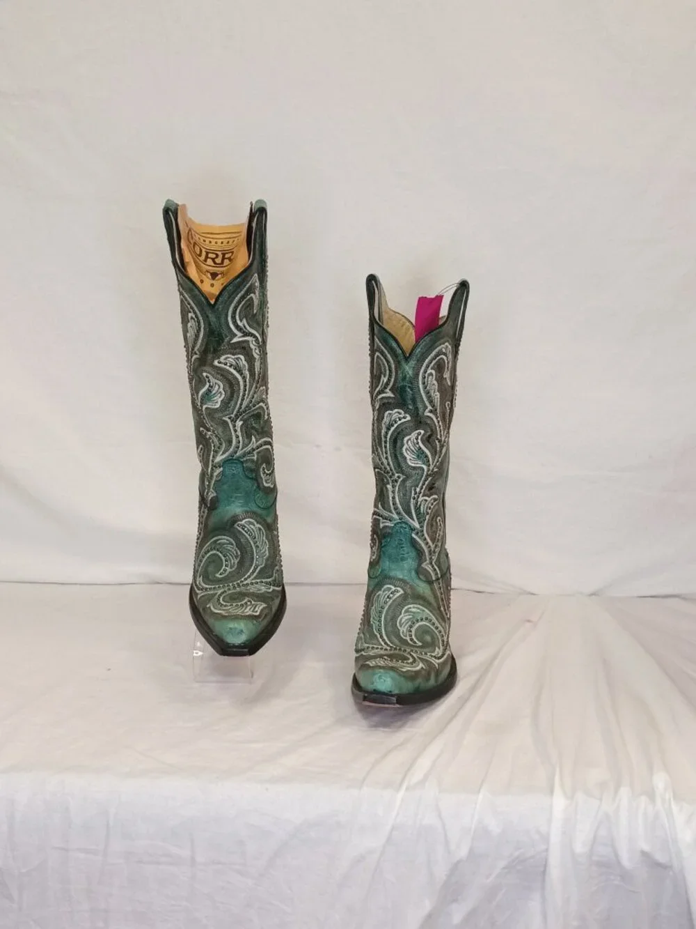 Corral Shaded Embroidery & Studs Cowgirl Boots